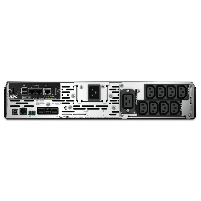 APC Smart-UPS X SMX3000RMHV2UNC - 3000VA, 8x C13, 1x C19 outlet, USB, expandable runtime, NMC