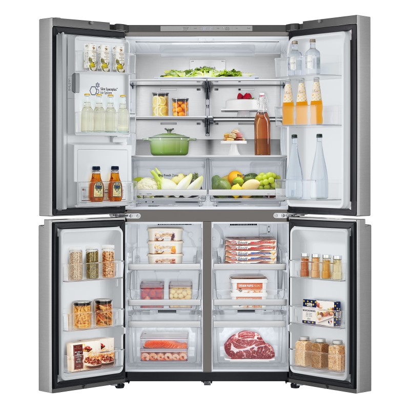 LG GML960PYBE Frigorifero Multidoor, Classe E, 641L, Wi-Fi, Drink dispenser, UVnano, Metal Fresh, No frost, Argento