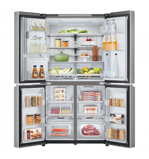 LG GML960PYBE Frigorifero Multidoor, Classe E, 641L, Wi-Fi, Drink dispenser, UVnano, Metal Fresh, No frost, Argento