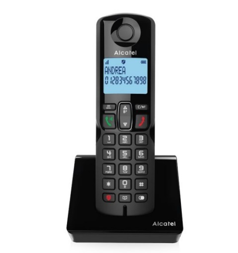 Alcatel S280 DUO BLK Telefono DECT Identificatore di chiamata Nero