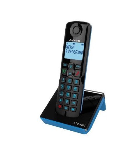 Alcatel S280 SOLO BLUE Teléfono DECT Identificador de llamadas Negro, Azul