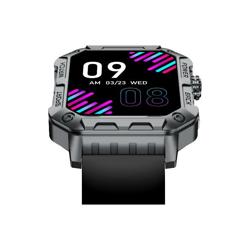 Nilox NXSWTRAILWATCH smartwatch sport watch 4.85 cm (1.91") Digital 320 x 385 pixels Touchscreen Stainless steel