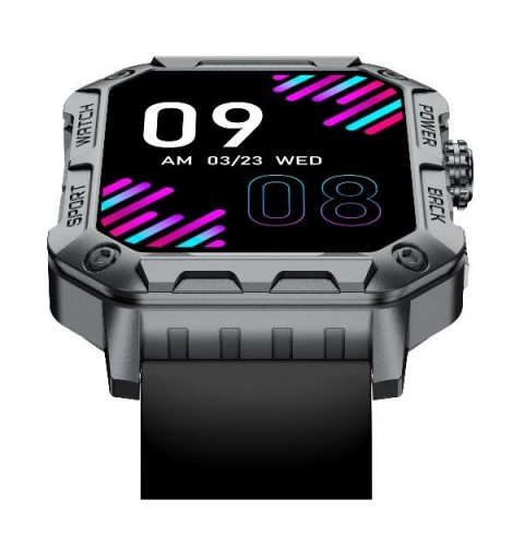 Nilox NXSWTRAILWATCH smartwatche et montre de sport 4,85 cm (1.91") Numérique 320 x 385 pixels Écran tactile Acier inoxydable