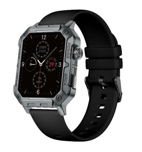 Nilox NXSWTRAILWATCH smartwatch sport watch 4.85 cm (1.91") Digital 320 x 385 pixels Touchscreen Stainless steel