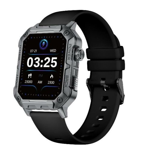 Nilox NXSWTRAILWATCH smartwatche et montre de sport 4,85 cm (1.91") Numérique 320 x 385 pixels Écran tactile Acier inoxydable