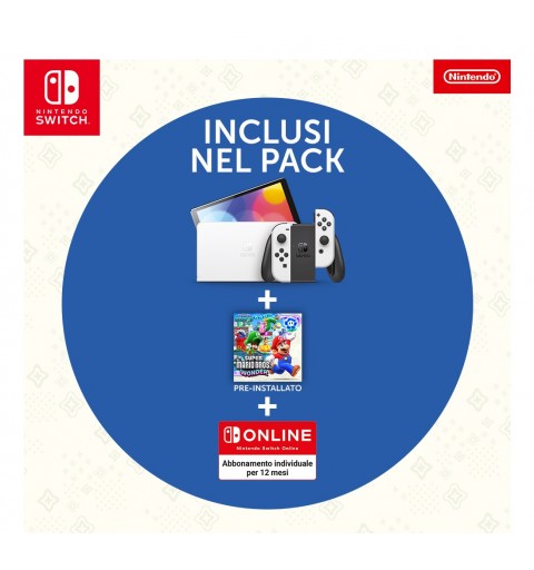 Nintendo NIN10014485 console de jeux portables 17,8 cm (7") 64 Go Écran tactile Wifi Noir, Blanc