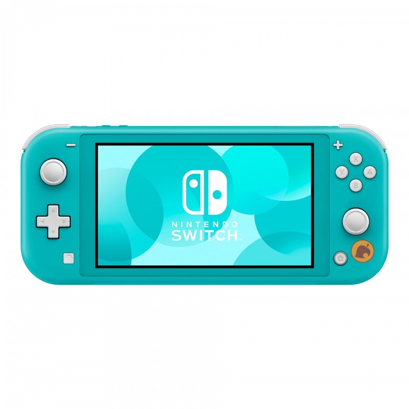 Nintendo Switch Lite edición aloha de Animal Crossing New Horizons con Tendo y Nendo