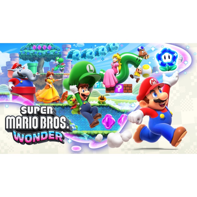 Nintendo Super Mario Bros. Wonder Estándar Alemán, Holandés, Inglés, Español, Francés, Italiano, Japonés, Coreano, Portugués,