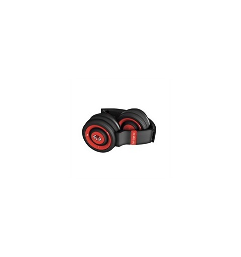 Techmade TM-046-MIL auricular y casco Auriculares Inalámbrico y alámbrico Diadema Llamadas Música MicroUSB Bluetooth Negro, Rojo