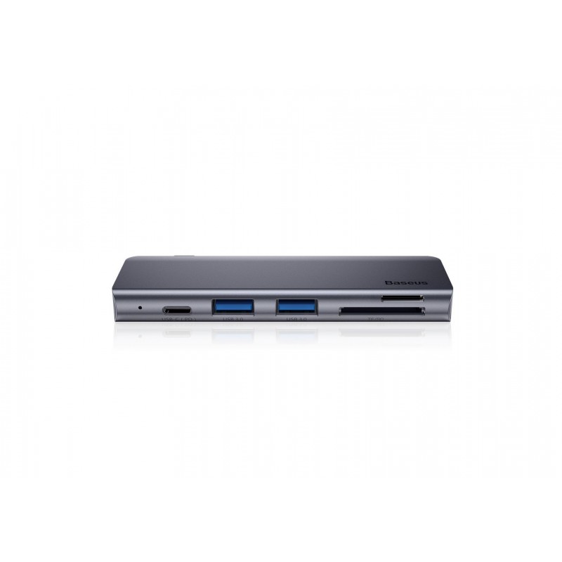 Baseus CAHUB-K0G replicatore di porte e docking station per laptop USB 3.2 Gen 1 (3.1 Gen 1) Type-C Grigio