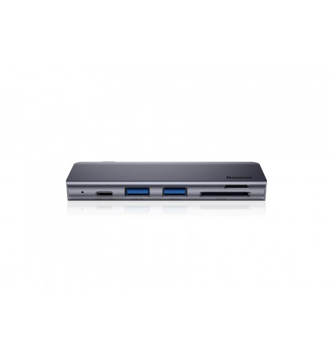 Baseus CAHUB-K0G replicatore di porte e docking station per laptop USB 3.2 Gen 1 (3.1 Gen 1) Type-C Grigio