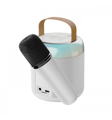 Techmade TM-K2-WH haut-parleur portable et de fête Orateur du parti Blanc 5 W