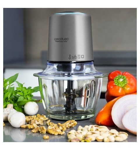 Cecotec 03043 electric food chopper 1 L 400 W Stainless steel