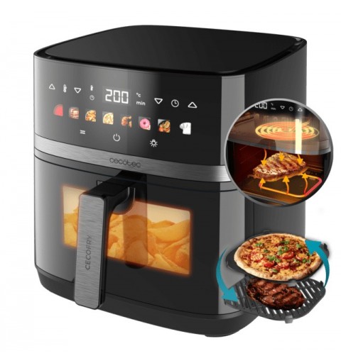 Cecotec Cecofry&Grill Duoheat 8000 Einzelbild 8 l Eigenständig 2200 W Heißluftfritteuse Schwarz