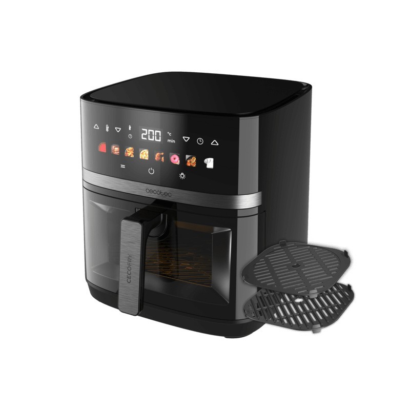 Cecotec Cecofry&Grill Duoheat 8000 Einzelbild 8 l Eigenständig 2200 W Heißluftfritteuse Schwarz