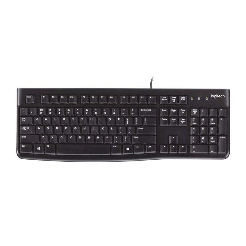 Logitech Keyboard K120 for Business teclado Universal USB QWERTY Inglés Negro