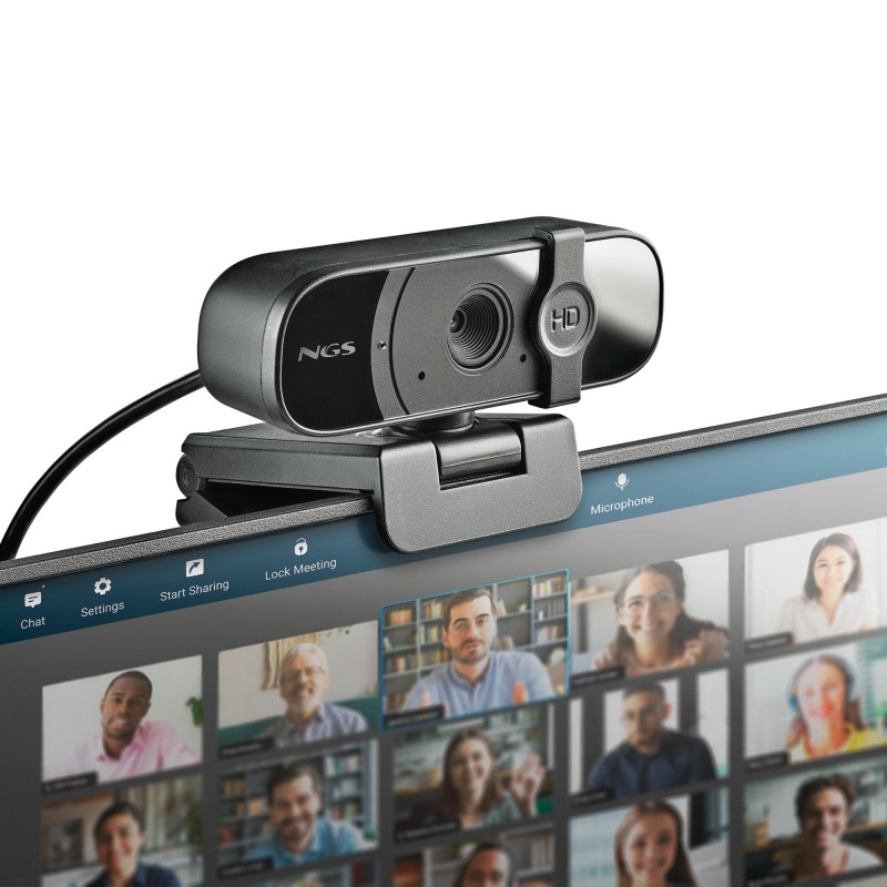 NGS XPRESSCAM 1080HD Webcam 2 MP 1920 x 1080 Pixel USB 2.0 Schwarz