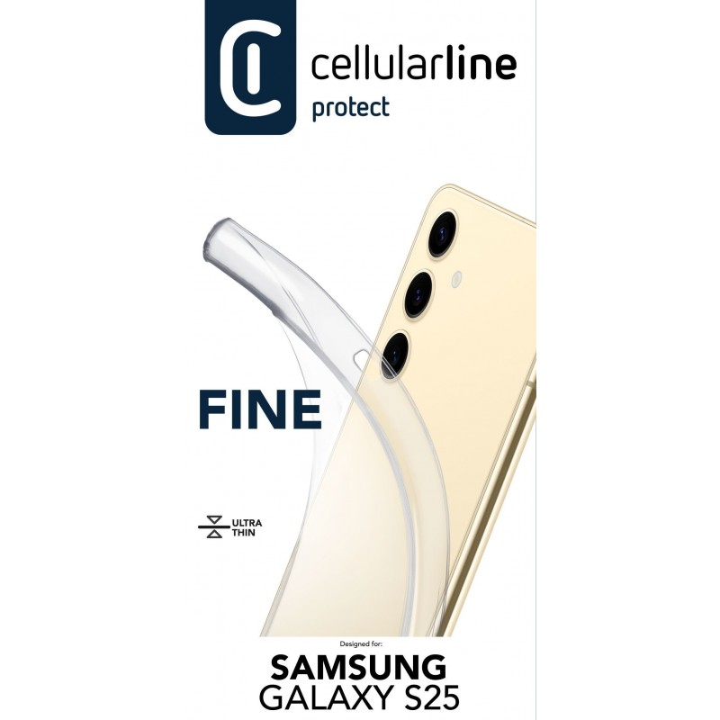 Cellularline FINECGALS25T coque de protection pour téléphones portables 16,1 cm (6.36") Housse Transparent