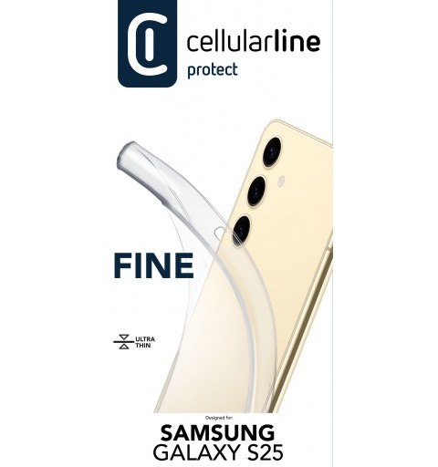 Cellularline FINECGALS25T coque de protection pour téléphones portables 16,1 cm (6.36") Housse Transparent