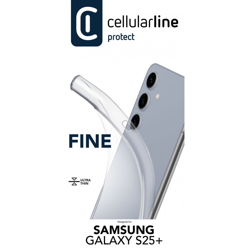 Cellularline FINECGALS25PLT mobile phone case 17.3 cm (6.82") Cover Transparent