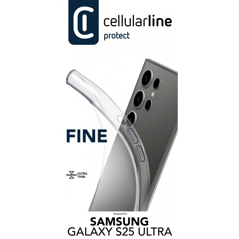 Cellularline FINECGALS25UT coque de protection pour téléphones portables 17,3 cm (6.8") Housse Transparent