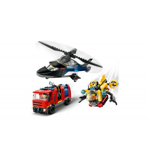 LEGO Remix Helicóptero, Camión de Bomberos y Submarino