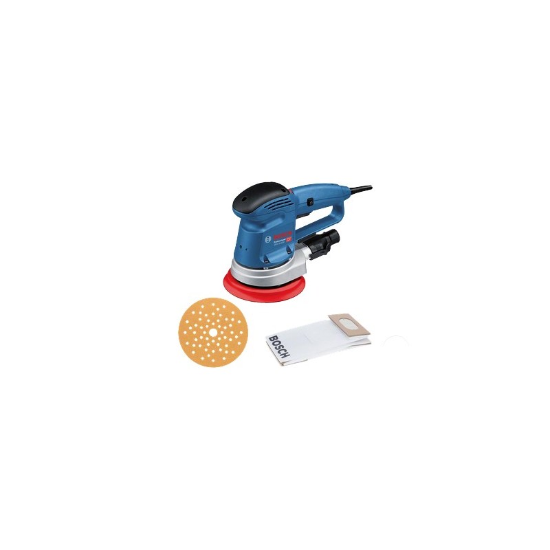 Bosch GEX 34-150 Professional Exzenterschleifer 12000 RPM 24000 OPM Schwarz, Blau, Grau, Rot