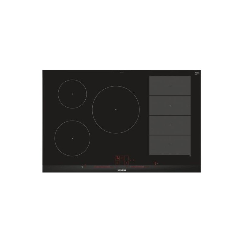 Siemens iQ700 EX875LVB1E hobs Negro Integrado 81 cm Con placa de inducción 5 zona(s)