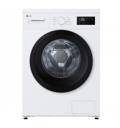 LG F4NA10S8NWK Lavatrice slim 8kg, Classe A, 1400 giri, Programma igiene con vapore, Top rimovibile, White