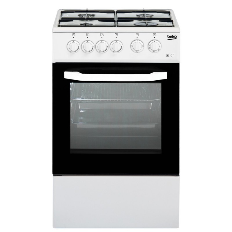 Beko CSS42014FW Cocina independiente Eléctrico Encimera de gas Blanco