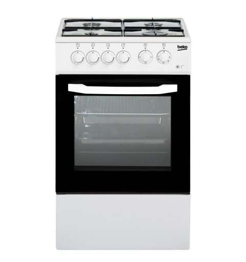 Beko CSS42014FW Cocina independiente Eléctrico Encimera de gas Blanco