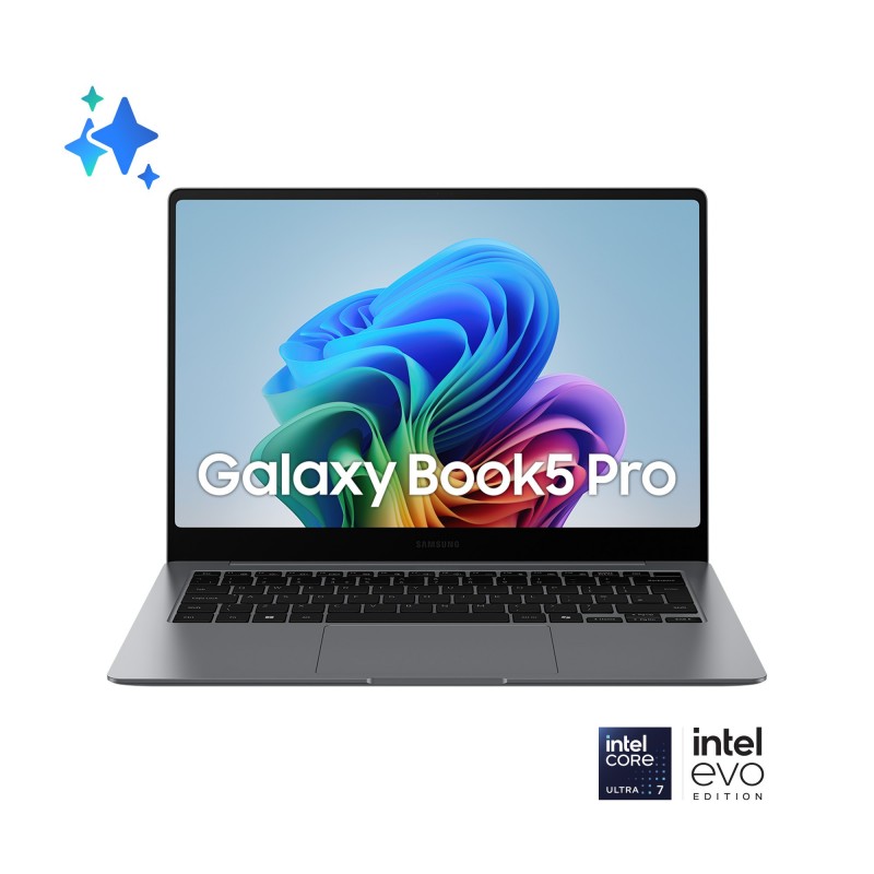 Samsung Galaxy Book5 Pro Intel Core Ultra 7 256V Computer portatile 35,6 cm (14") Touch screen WQXGA+ 16 GB LPDDR5x-SDRAM 512