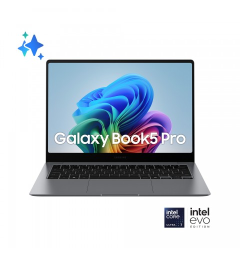 Samsung Galaxy Book5 Pro Intel Core Ultra 7 256V Computer portatile 35,6 cm (14") Touch screen WQXGA+ 16 GB LPDDR5x-SDRAM 512