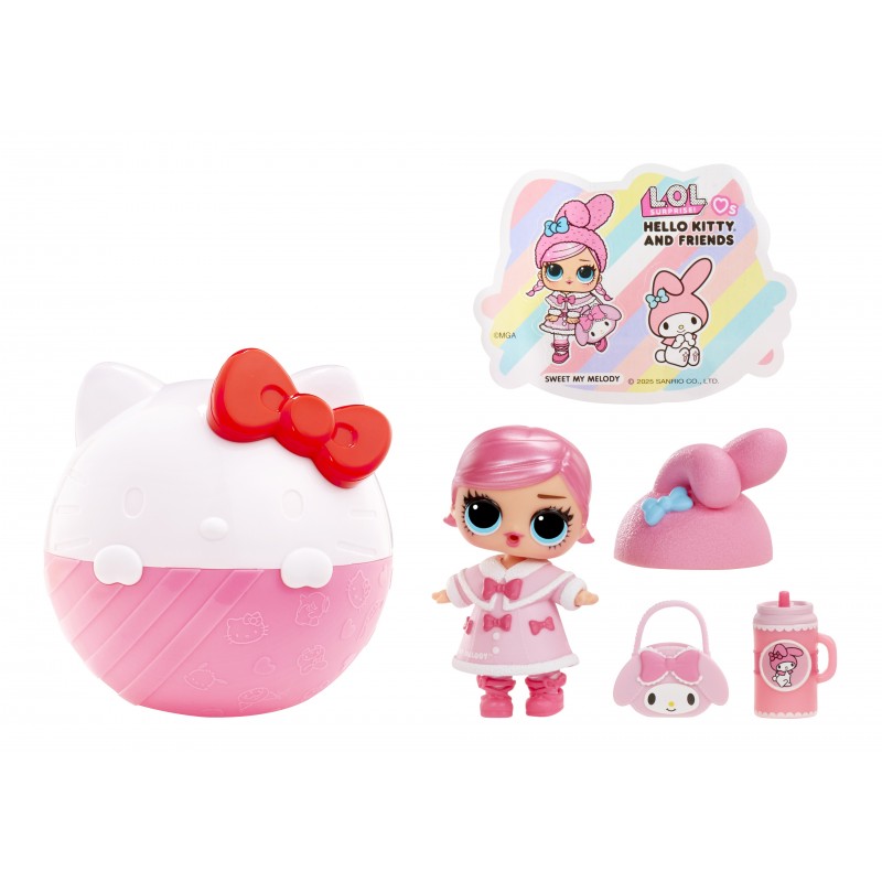 L.O.L. Surprise! Loves Hello Kitty & Friends Tots Core Characters Asst in Sidekick