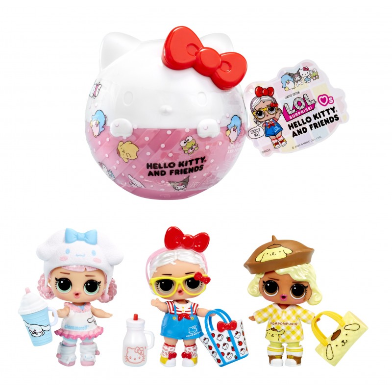 L.O.L. Surprise! Loves Hello Kitty & Friends Tots Core Characters Asst in Sidekick