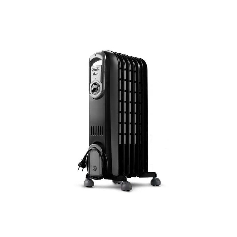 De’Longhi V550715.BG electric space heater Indoor Beige, Black 1500 W Oil electric space heater