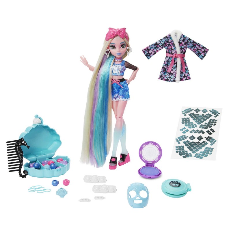 Monster High – Coffret poupée et accessoires La journée au spa de Lagoona Blue