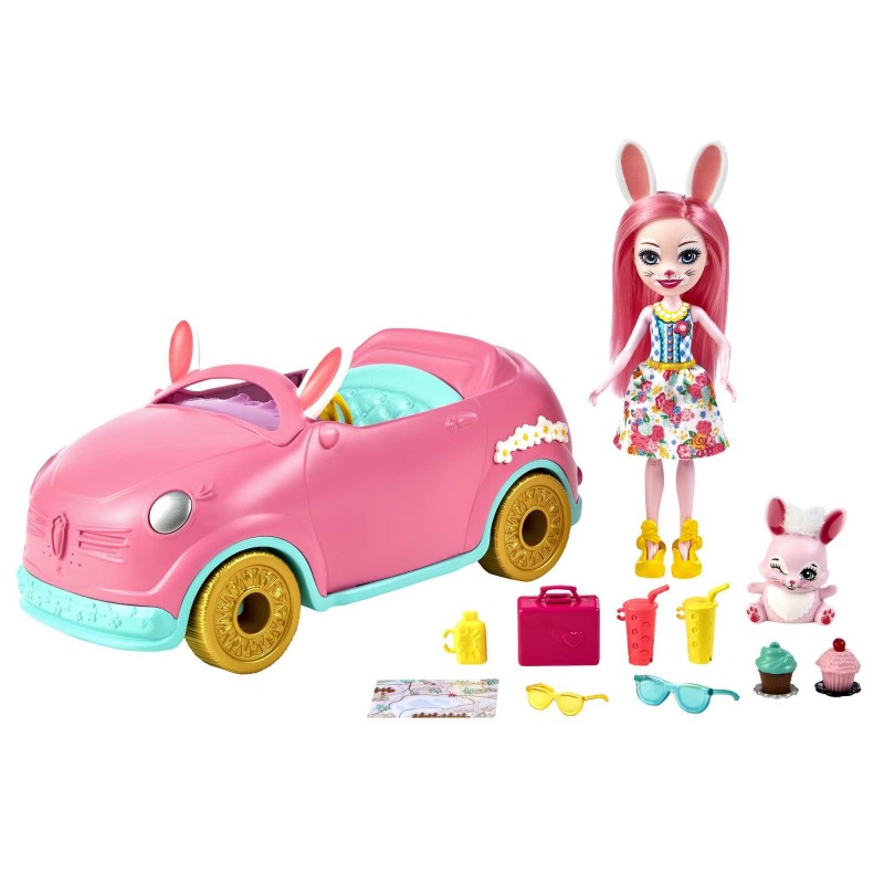 Enchantimals – Coffret LA LAPINMOBILE avec Poupée et Accessoire