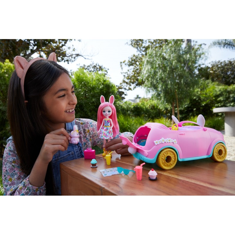 Enchantimals – Coffret LA LAPINMOBILE avec Poupée et Accessoire