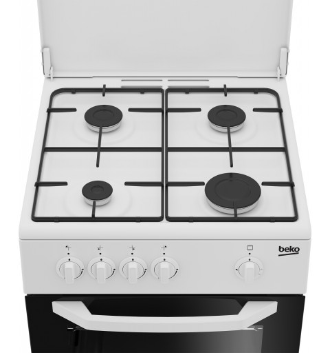 Beko CSG42009DW Cocina independiente Gas Encimera de gas Blanco