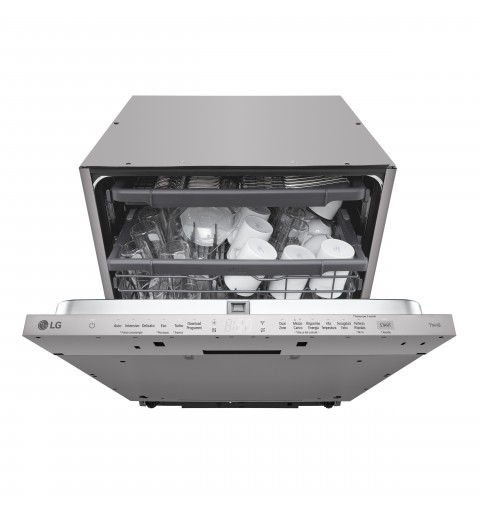 LG QuadWash DB243TX Lavastoviglie a scomparsa totale Serie 2, Classe D, 14 coperti, EasyRack+, Wi-Fi, Noble Steel