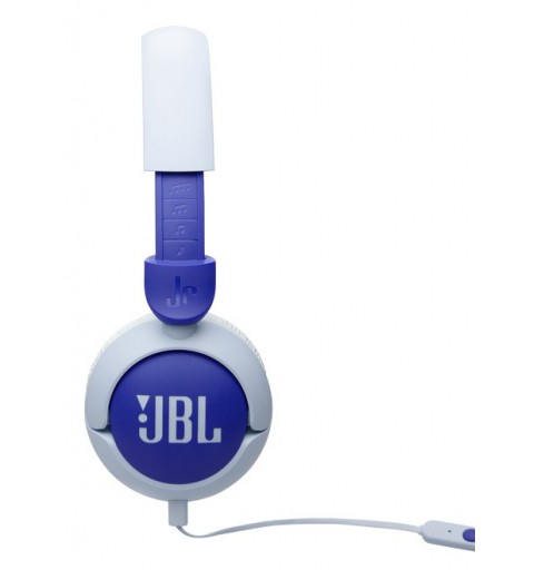 JBL Junior 320 Auricolare Cablato A Padiglione Musica e Chiamate Blu