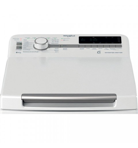 Whirlpool TDLR P66 BS IT machine à laver Charge par dessus 6 kg 1200 tr min Blanc