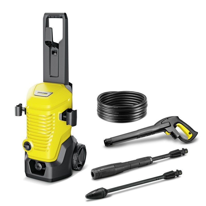 Kärcher K 4 WCM Limpiadora de alta presión o Hidrolimpiadora Vertical Eléctrico 420 l h 1800 W Negro, Amarillo