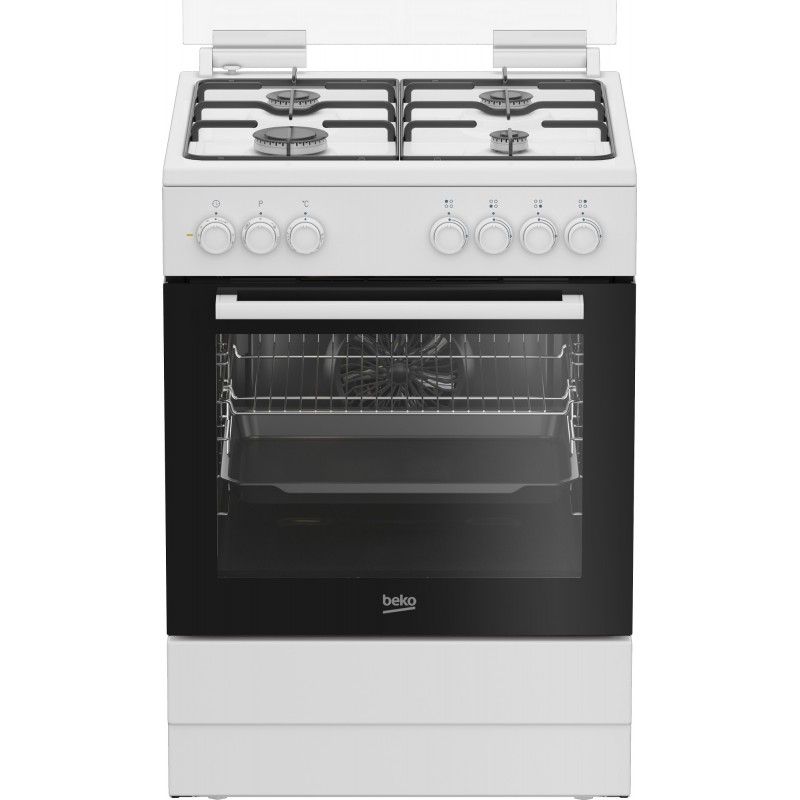 Beko FBE62011WC Freestanding cooker A Electric Gas White