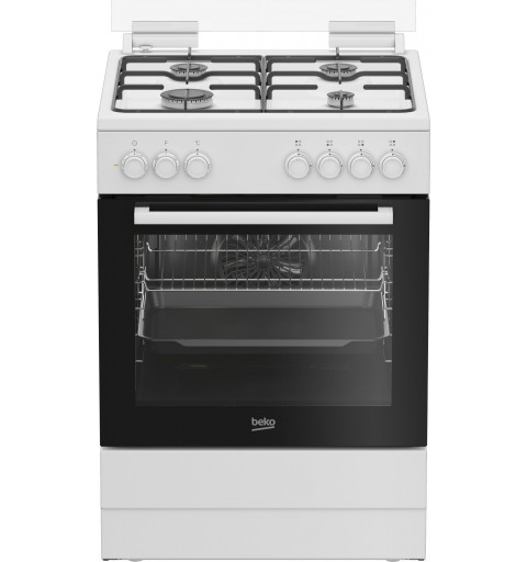 Beko FBE62011WC Freestanding cooker A Electric Gas White