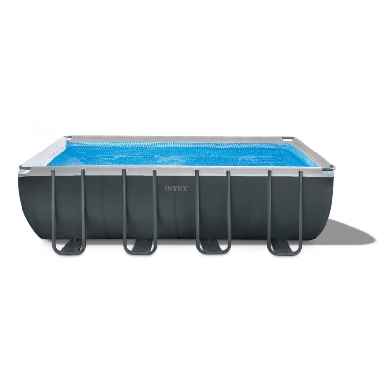 Intex 26356NP Aufstellpool Gerahmter Pool Rechteckig 6836 l Blau, Grau