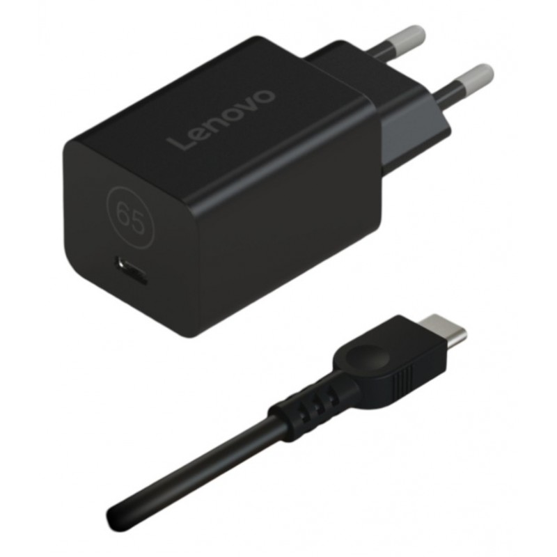 Lenovo 40AWGN65EU adaptador e inversor de corriente Interior Negro