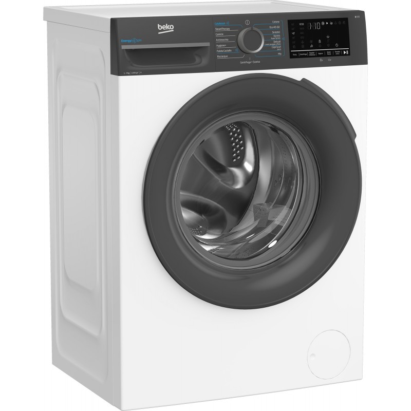 Beko b300 BMEUWSU4721A machine à laver Charge avant 7 kg 1200 tr min Noir, Blanc