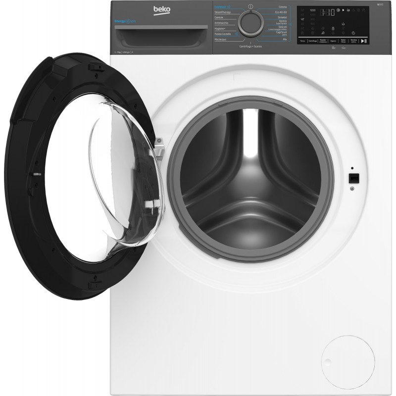 Beko b300 BMEUWSU4721A machine à laver Charge avant 7 kg 1200 tr min Noir, Blanc